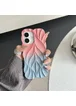 TPU чехол Leaf для Apple iPhone 16 (6.1") Pink / Blue