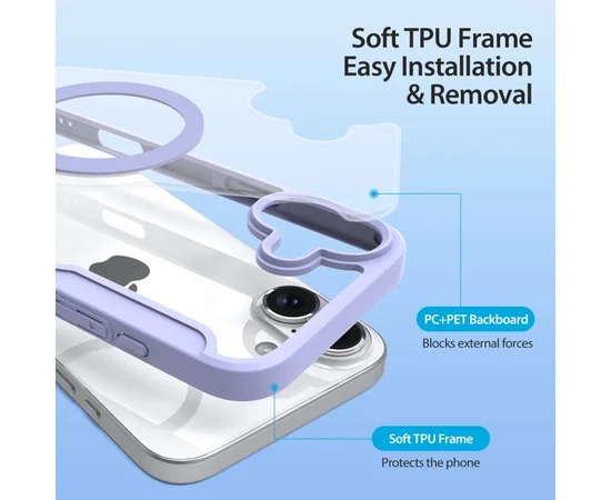 Чехол-книжка Dux Ducis Skin X Pro with MagSafe для Apple iPhone 16 (6.1") Purple