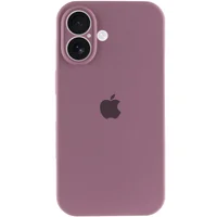 Чехол Silicone Case Full Camera Protective (AA) для Apple iPhone 16 (6.1") Лиловый / Lilac Pride