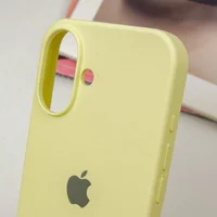 Чехол Silicone Case Full Protective (AA) для Apple iPhone 16 (6.1") Желтый / Mellow Yellow