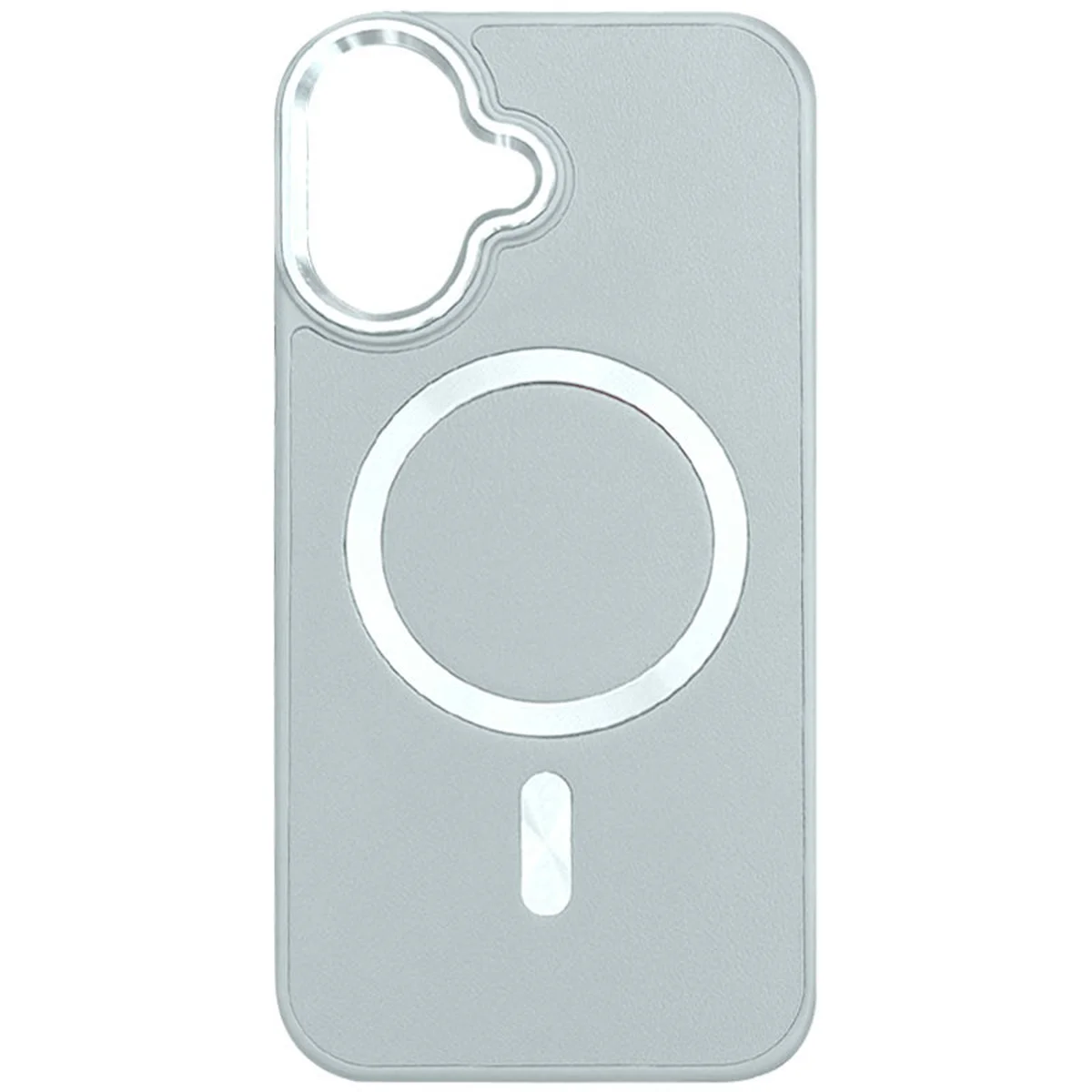 Кожаный чехол SnapCase with MagSafe для Apple iPhone 16 (6.1") Grey