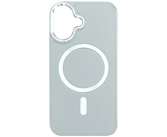 Кожаный чехол SnapCase with MagSafe для Apple iPhone 16 (6.1") Grey