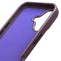 Кожаный чехол SnapCase with MagSafe для Apple iPhone 16 (6.1") Dark Purple