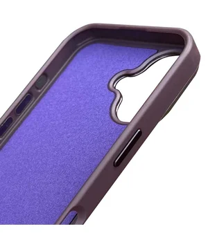 Шкіряний чохол SnapCase with MagSafe для Apple iPhone 16 (6.1") Dark Purple