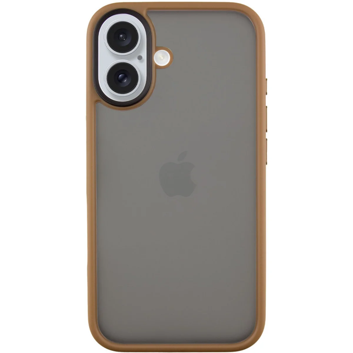 TPU+PC чехол Metal Buttons для Apple iPhone 16 (6.1") Золотой