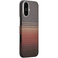 Чехол PC Carbon Protection Slim with MagSafe для Apple iPhone 16 (6.1") Red