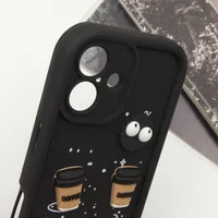 Чохол TPU Toys Case для Apple iPhone 16 (6.1") Black / Always Happy