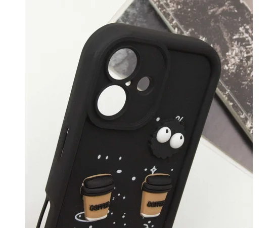 Чехол TPU Toys Case для Apple iPhone 16 (6.1") Black / Always Happy