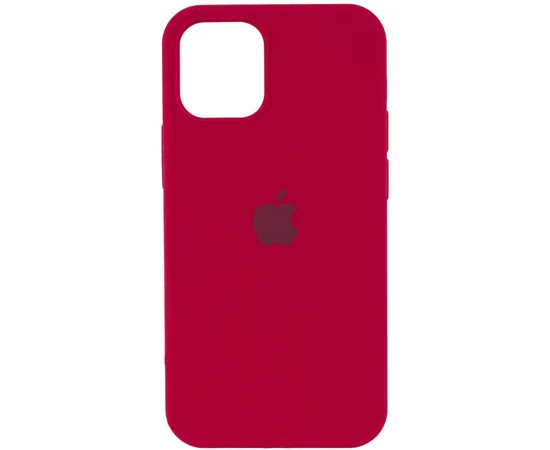Чехол Silicone Case Full Protective (AA) для Apple iPhone 16 (6.1") Красный / Rose Red