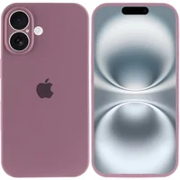 Чехол Silicone Case Full Camera Protective (AA) для Apple iPhone 16 (6.1") Лиловый / Lilac Pride
