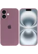 Чехол Silicone Case Full Camera Protective (AA) для Apple iPhone 16 (6.1") Лиловый / Lilac Pride