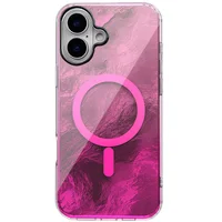 Чехол TPU Shiny Mountain (MagFit) для Apple iPhone 16 (6.1") Pink
