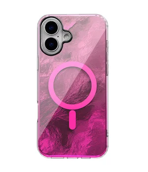 Чохол TPU Shiny Mountain (MagFit) для Apple iPhone 16 (6.1") Pink