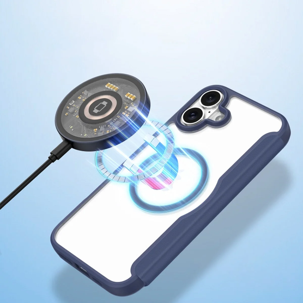 Чохол-книжка Dux Ducis Skin X Pro with MagSafe Apple iPhone 16 (6.1") Blue