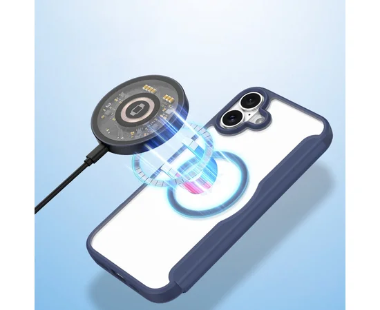 Чехол-книжка Dux Ducis Skin X Pro with MagSafe для Apple iPhone 16 (6.1") Blue