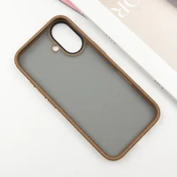 TPU+PC чехол Metal Buttons для Apple iPhone 16 (6.1") Золотой