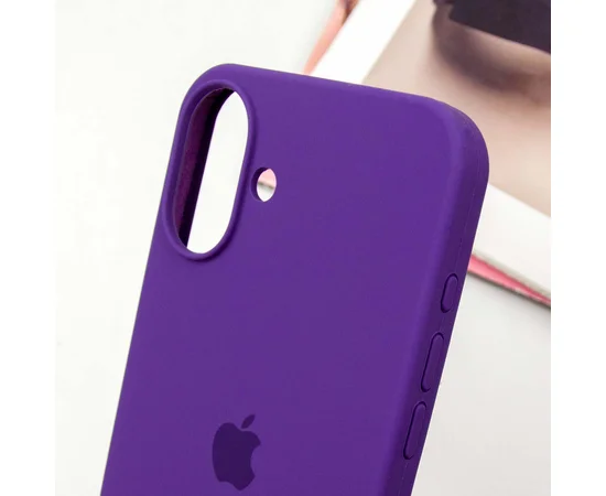 Чехол Silicone Case Full Protective (AA) для Apple iPhone 16 (6.1") Фиолетовый / Amethyst