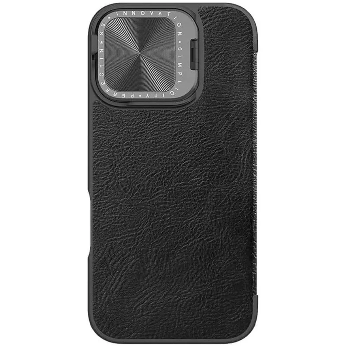 Кожаный чехол-книжка Nillkin Qin Prop для Apple iPhone 16 (6.1") Black