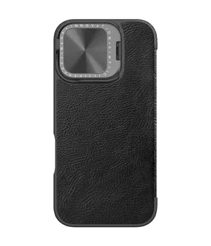 Шкіряний чохол-книжка Nillkin Qin Prop для Apple iPhone 16 (6.1") Black