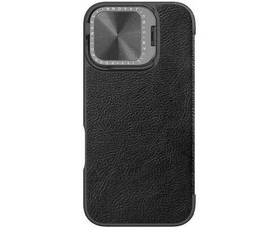 Шкіряний чохол-книжка Nillkin Qin Prop для Apple iPhone 16 (6.1") Black