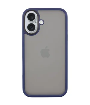 TPU+PC чехол Metal Buttons для Apple iPhone 16 (6.1") Синий TPU+PC чехол Metal Buttons для Apple iPhone 16 (6.1") Синий