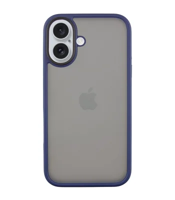TPU+PC чехол Metal Buttons для Apple iPhone 16 (6.1") Синий