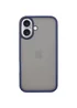 TPU+PC чохол Metal Buttons для Apple iPhone 16 (6.1") Синій