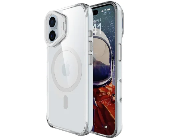 Чехол TPU Space Case Apex with MagSafe для Apple iPhone 16 (6.1") Silver