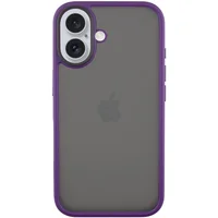 TPU+PC чехол Metal Buttons для Apple iPhone 16 (6.1") Темно-Фиолетовый