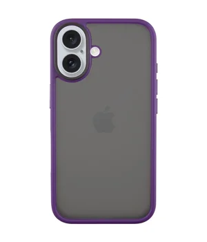 TPU+PC чехол Metal Buttons для Apple iPhone 16 (6.1") Темно-Фиолетовый