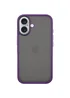 TPU+PC чехол Metal Buttons для Apple iPhone 16 (6.1") Темно-Фиолетовый