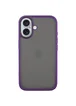 TPU+PC чехол Metal Buttons для Apple iPhone 16 (6.1") Темно-Фиолетовый