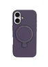 Чехол Silicone Case Full Protective NO LOGO with Ring для Apple iPhone 16 (6.1") Purple