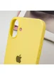 Чехол Silicone Case Full Protective (AA) для Apple iPhone 16 (6.1") Желтый / Yellow