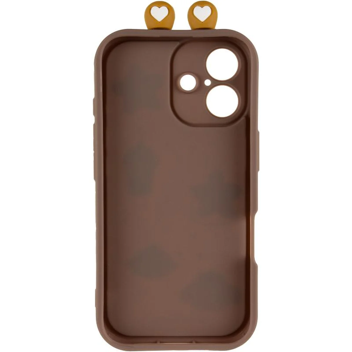 Чехол TPU Toys Case with Ears для Apple iPhone 16 (6.1") Brown