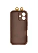 Чехол TPU Toys Case with Ears для Apple iPhone 16 (6.1") Brown