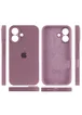 Чехол Silicone Case Full Camera Protective (AA) для Apple iPhone 16 (6.1") Лиловый / Lilac Pride