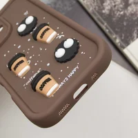 Чехол TPU Toys Case для Apple iPhone 16 (6.1") Brown / Always Happy