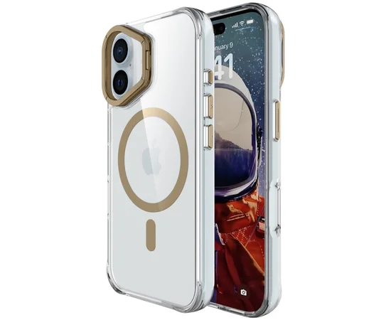 Чехол TPU Space Case Apex with MagSafe для Apple iPhone 16 (6.1") Gold