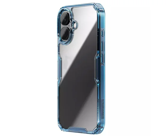 TPU чохол Nillkin Nature Pro Series для Apple iPhone 16 (6.1") Синій (прозорий)