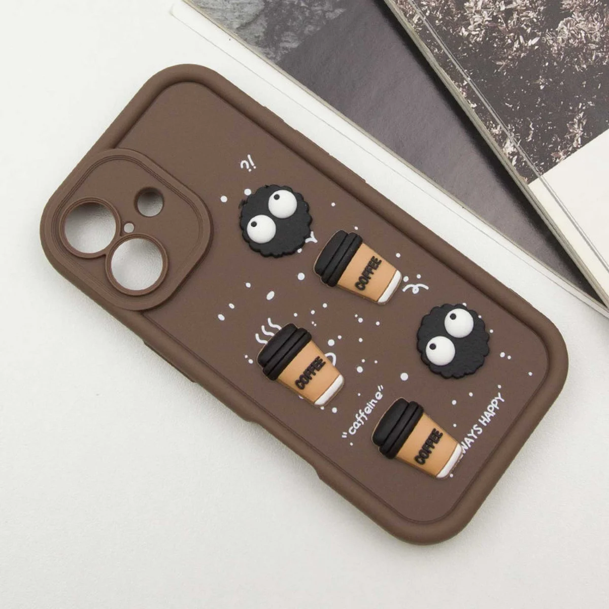 Чехол TPU Toys Case для Apple iPhone 16 (6.1") Brown / Always Happy