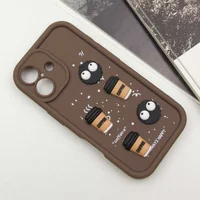 Чехол TPU Toys Case для Apple iPhone 16 (6.1") Brown / Always Happy