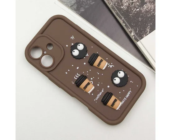 Чехол TPU Toys Case для Apple iPhone 16 (6.1") Brown / Always Happy