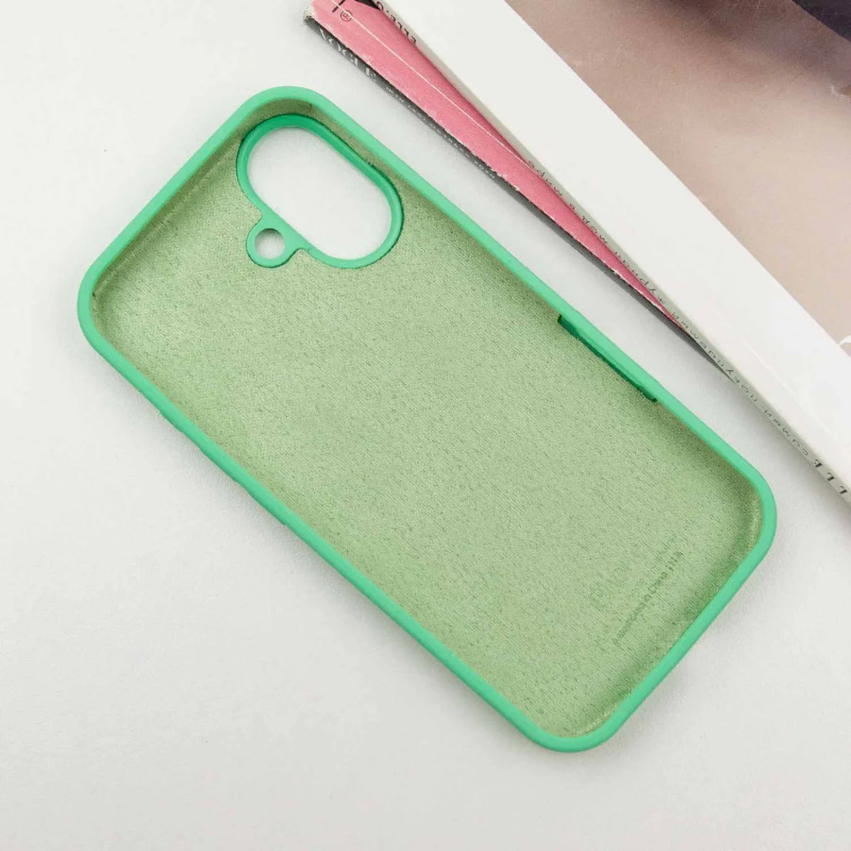 Чехол Silicone Case Full Protective (AA) для Apple iPhone 16 (6.1") Зеленый / Spearmint