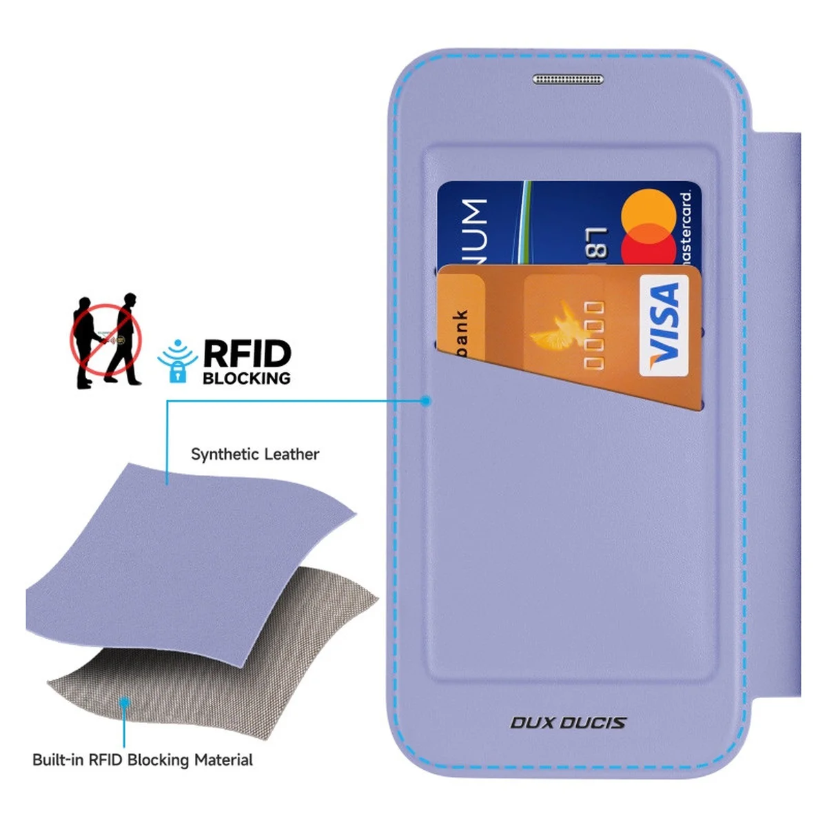 Чехол-книжка Dux Ducis Skin X Pro with MagSafe для Apple iPhone 16 (6.1") Purple