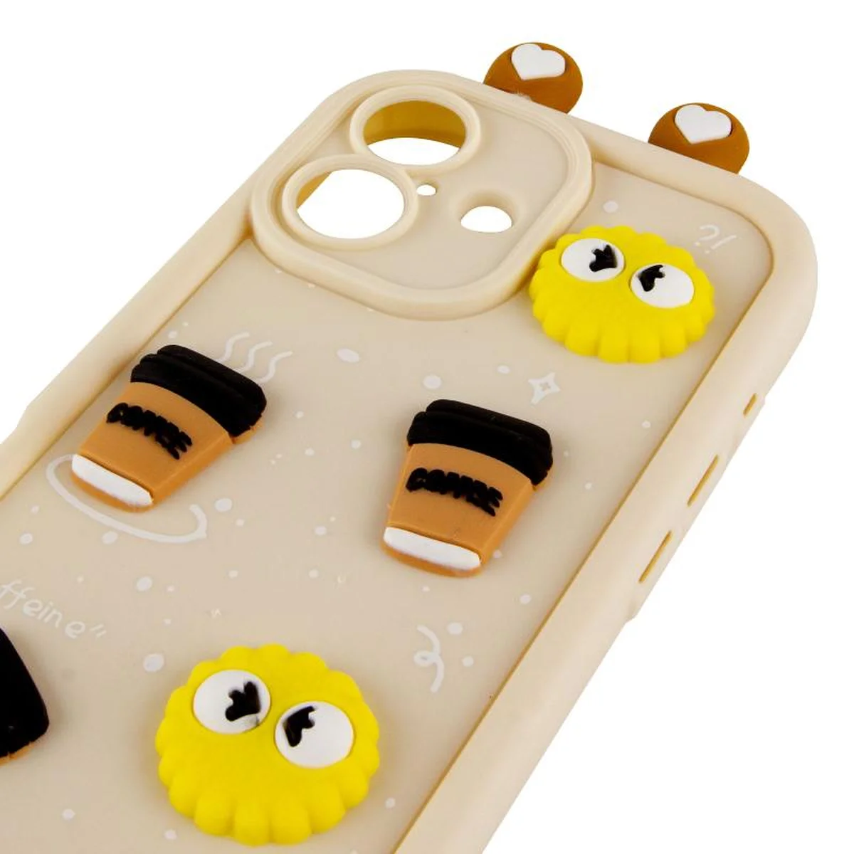 Чехол TPU Toys Case with Ears для Apple iPhone 16 (6.1") Sand