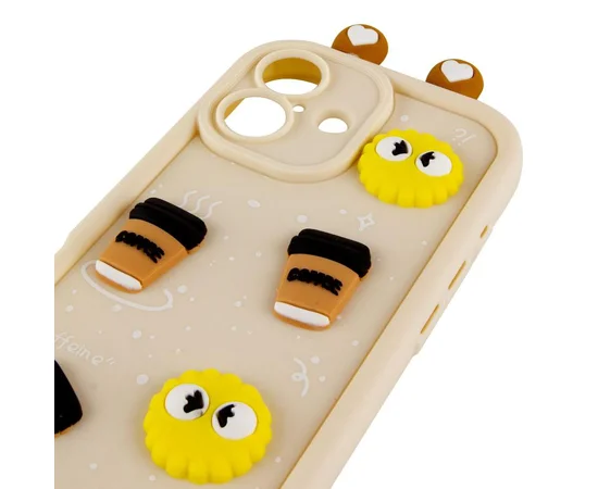 Чохол TPU Toys Case with Ears для Apple iPhone 16 (6.1") Sand