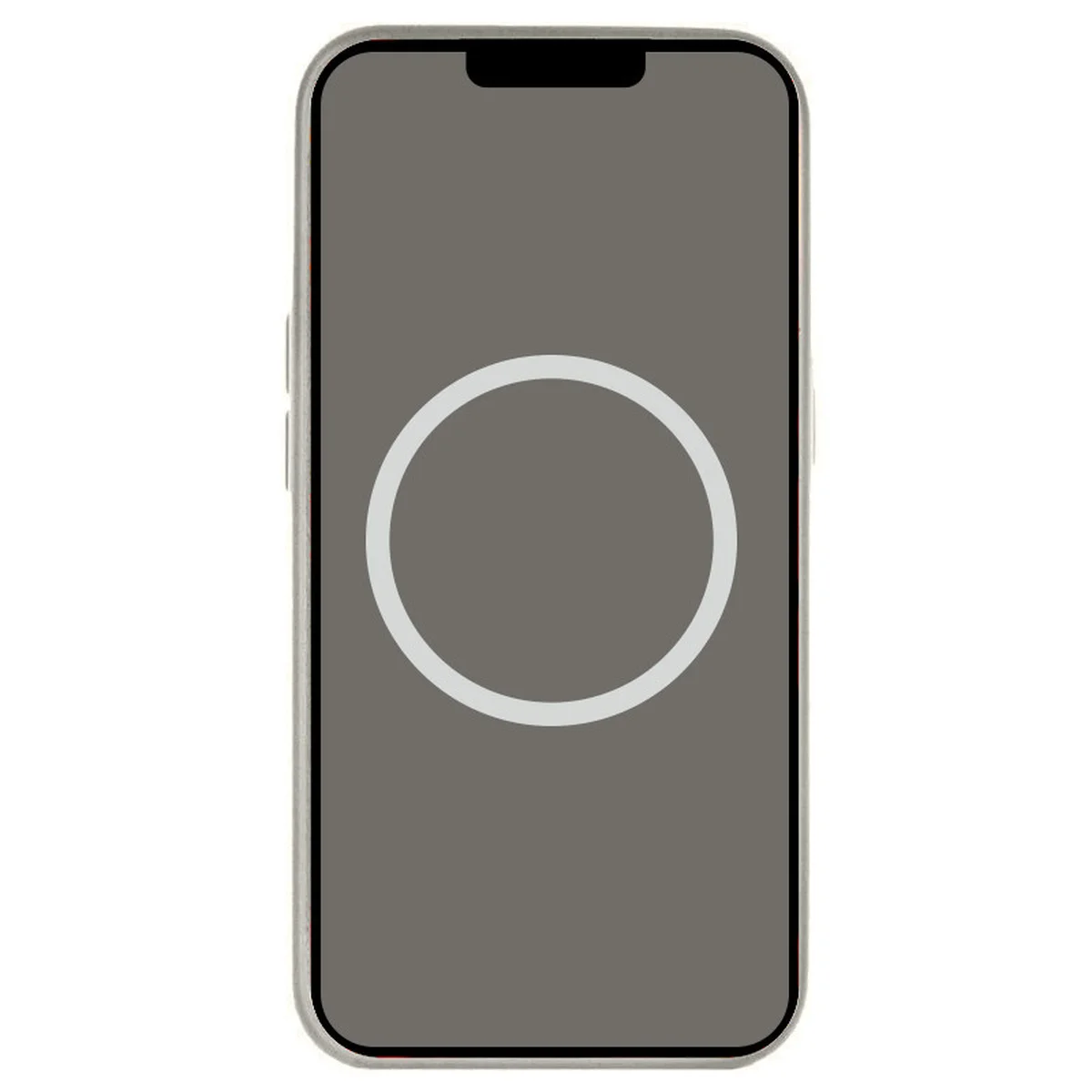 Чехол Silicone case (AAA) with Magsafe and Animation (button) для Apple iPhone 16 (6.1") Stone Grey
