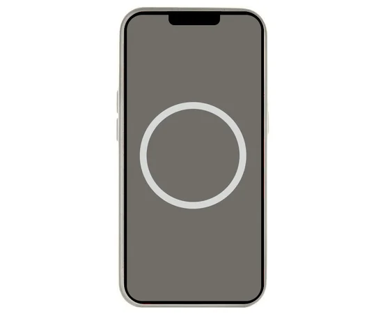Чехол Silicone case (AAA) with Magsafe and Animation (button) для Apple iPhone 16 (6.1") Stone Grey