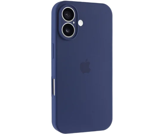 Чохол Silicone Case Full Camera Protective (AA) для Apple iPhone 16 (6.1") Синій / Deep navy